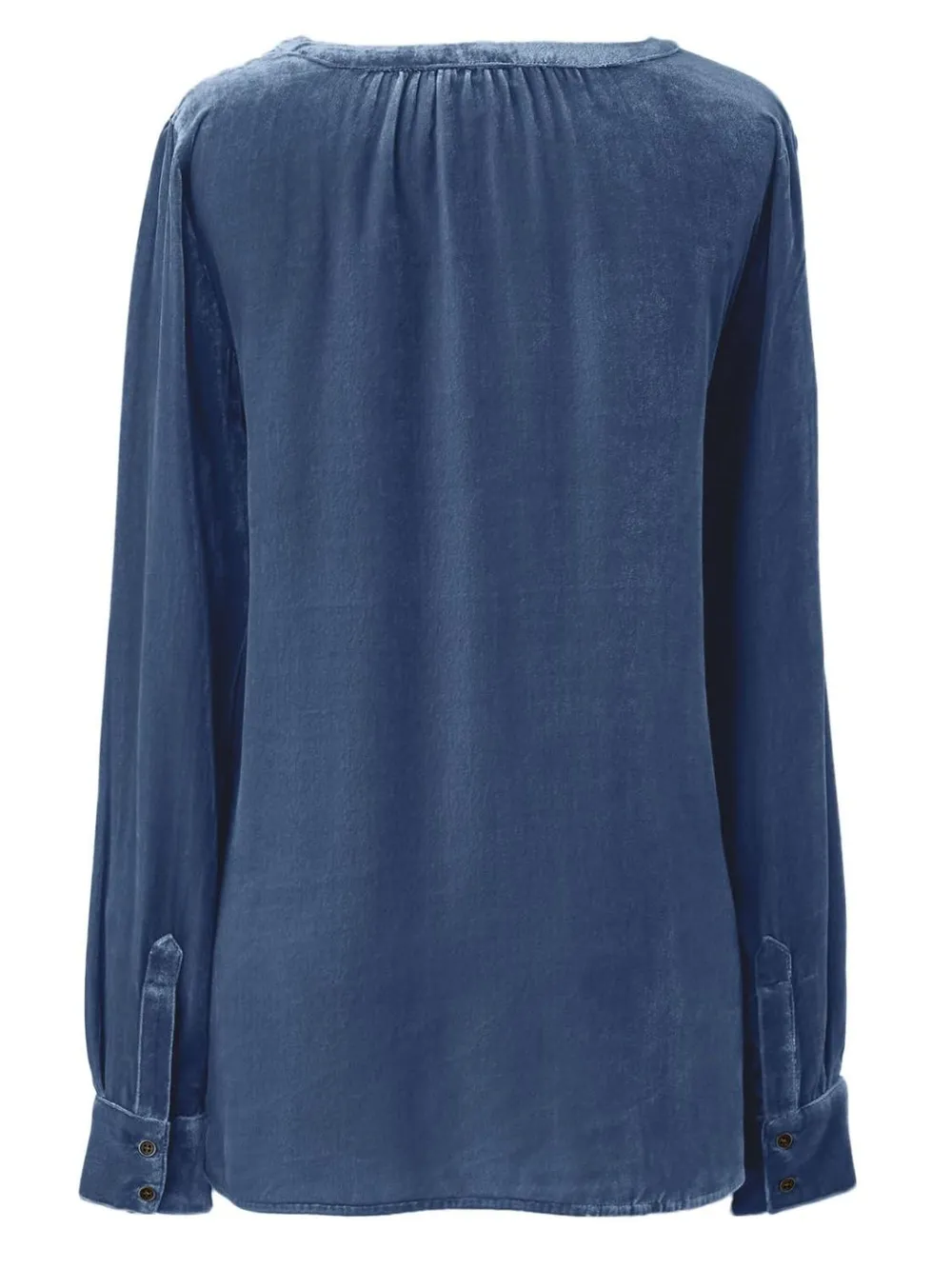 Notched Button Down Long Sleeve Shirt, image 8