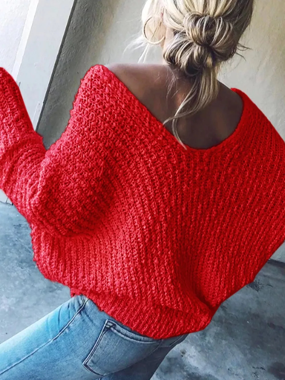 Loose Fit Long Sleeve Sweater, image 26
