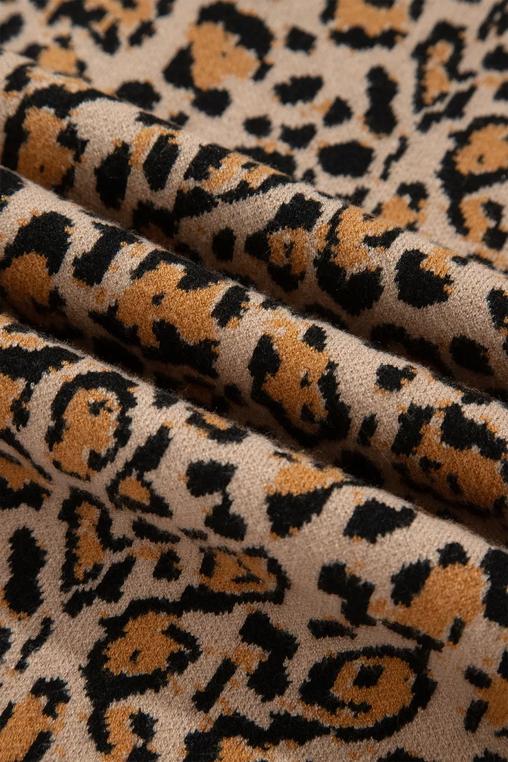 Leopard Print Button-Up Cardigan Long Sleeve Cardigans, image 11