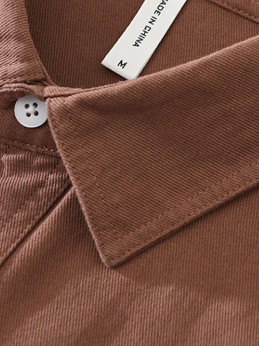 Men's Plus Size Button Detail Long Sleeve Shirt, image 7