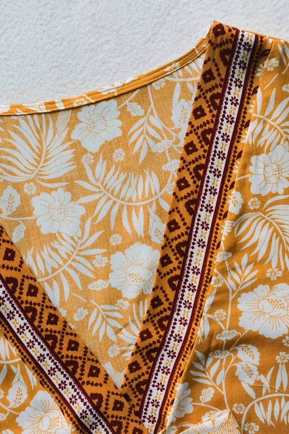 Printed Half Sleeve Top and Slit Skirt Set, image 10