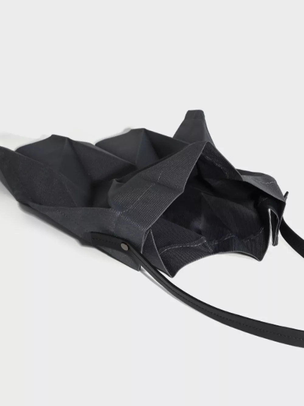 Minimalist Geometric Pleated Tote Handbag, image 2