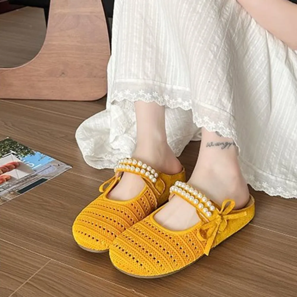 Hollow Out Round Toe Flat Slip-Ons, image 18