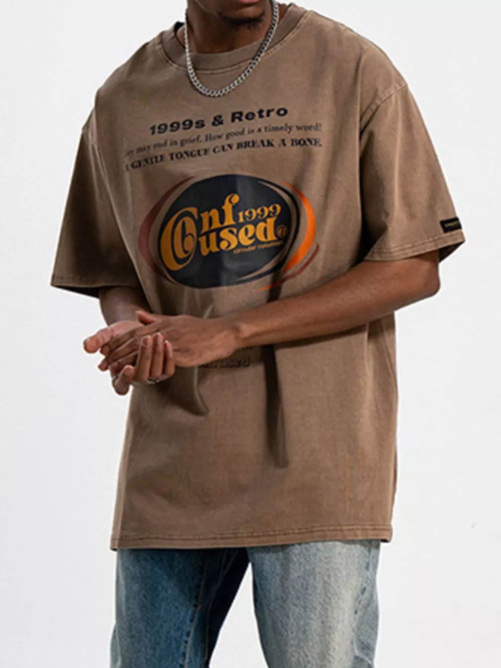 Men's Graphic Round Neck Short Sleeve T-Shirt, image 3