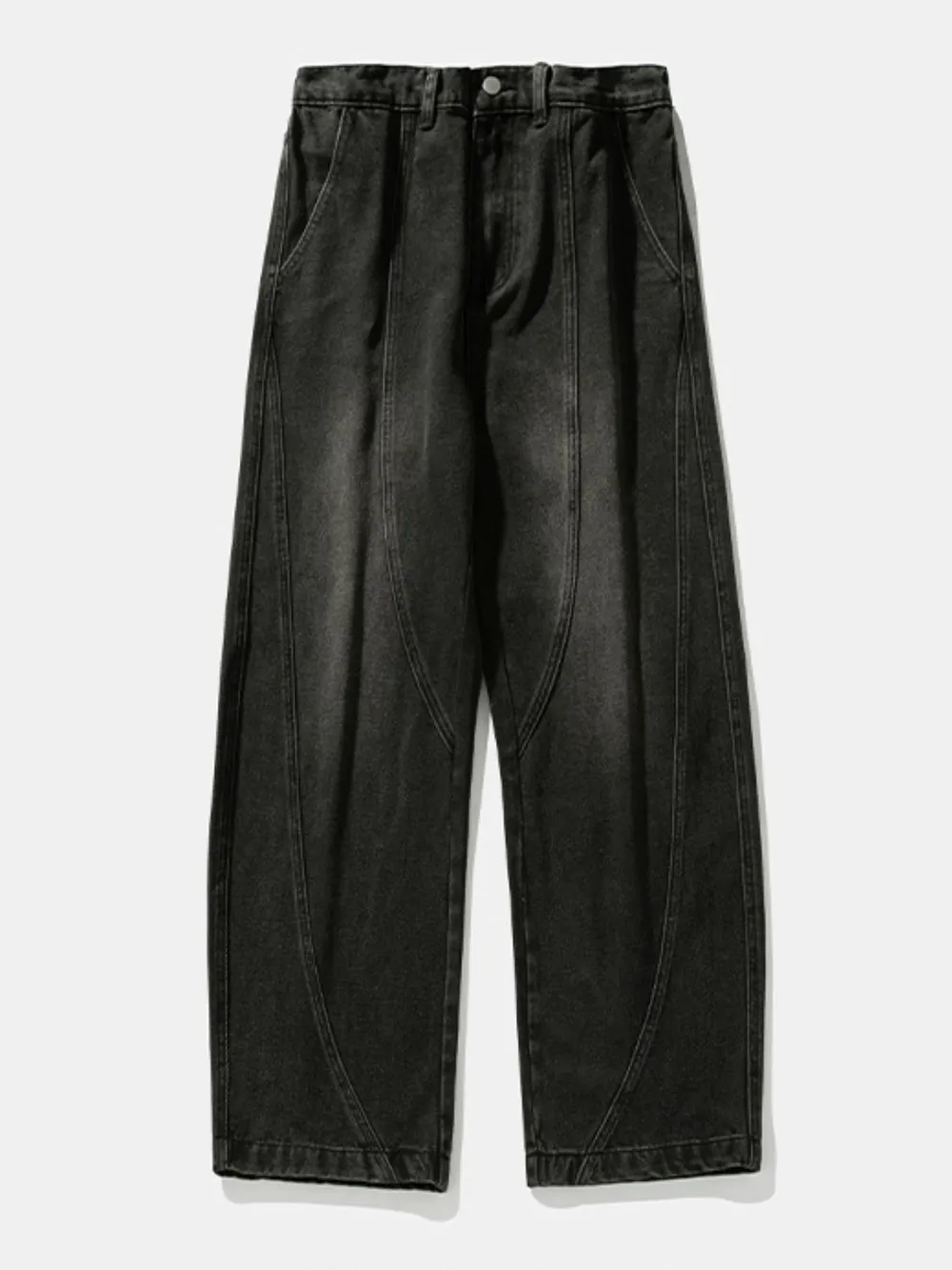 Men's Plus Size Wide Leg Jeans, image 5