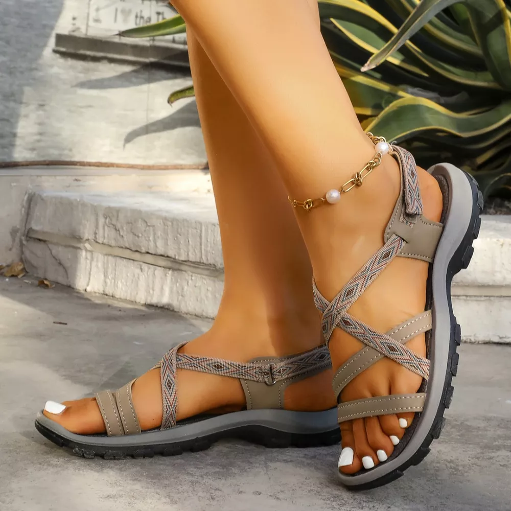 Open Toe Flats Sandals, image 7
