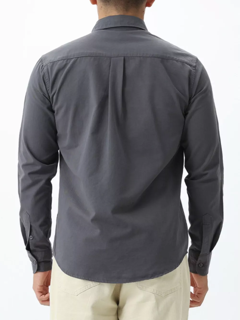 Men's Plus Size Long-Sleeve Button-Down Shirt, image 13