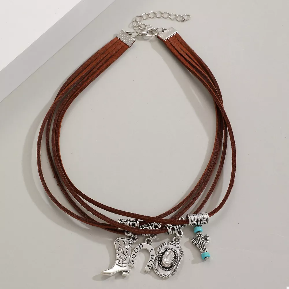 Western Style Four-Layered Charm Necklace, image 4