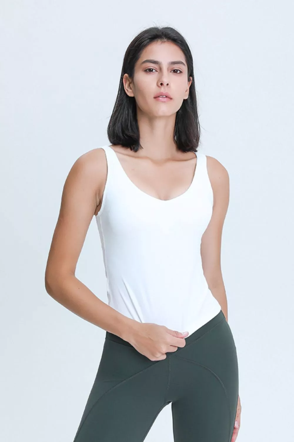 V Neck Active Tank, image 7