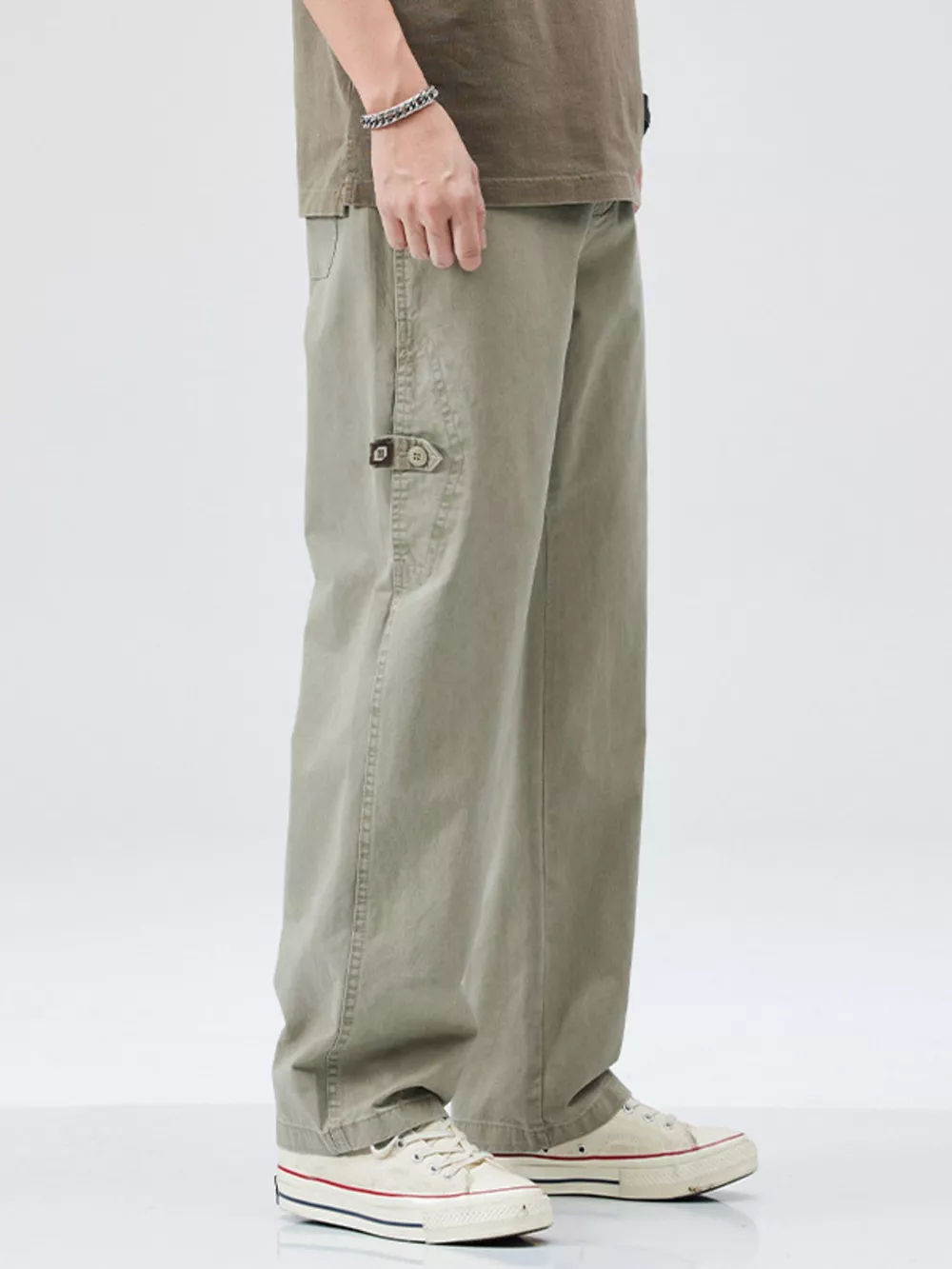 Men's Full Size Casual Loose Fit Straight Leg Pants Plus Size, image 3