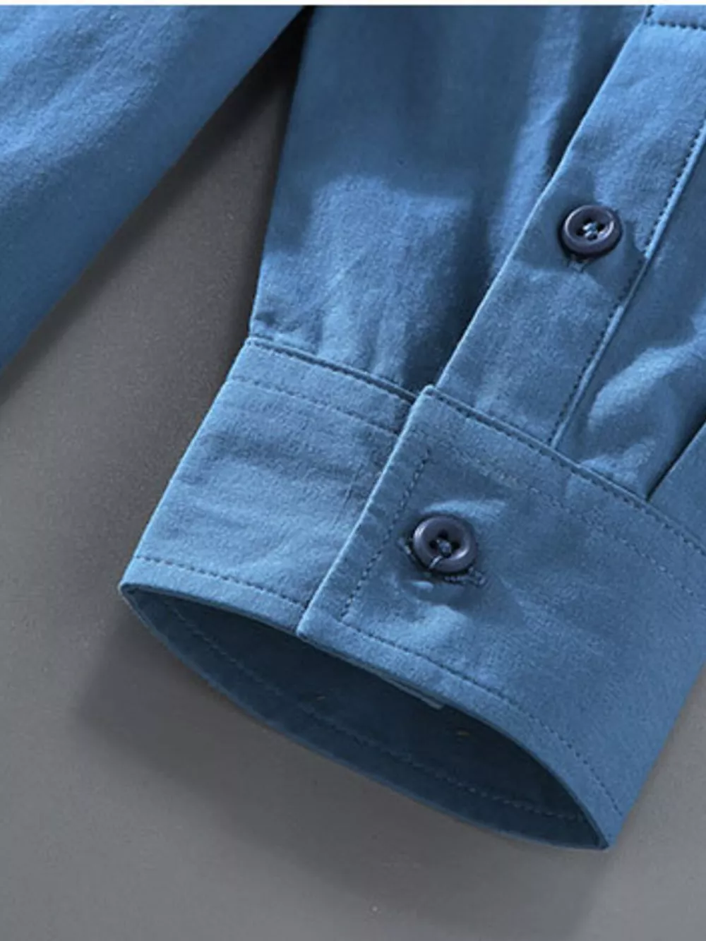Men's Plus Size Button Up Long Sleeve Shirt, image 4