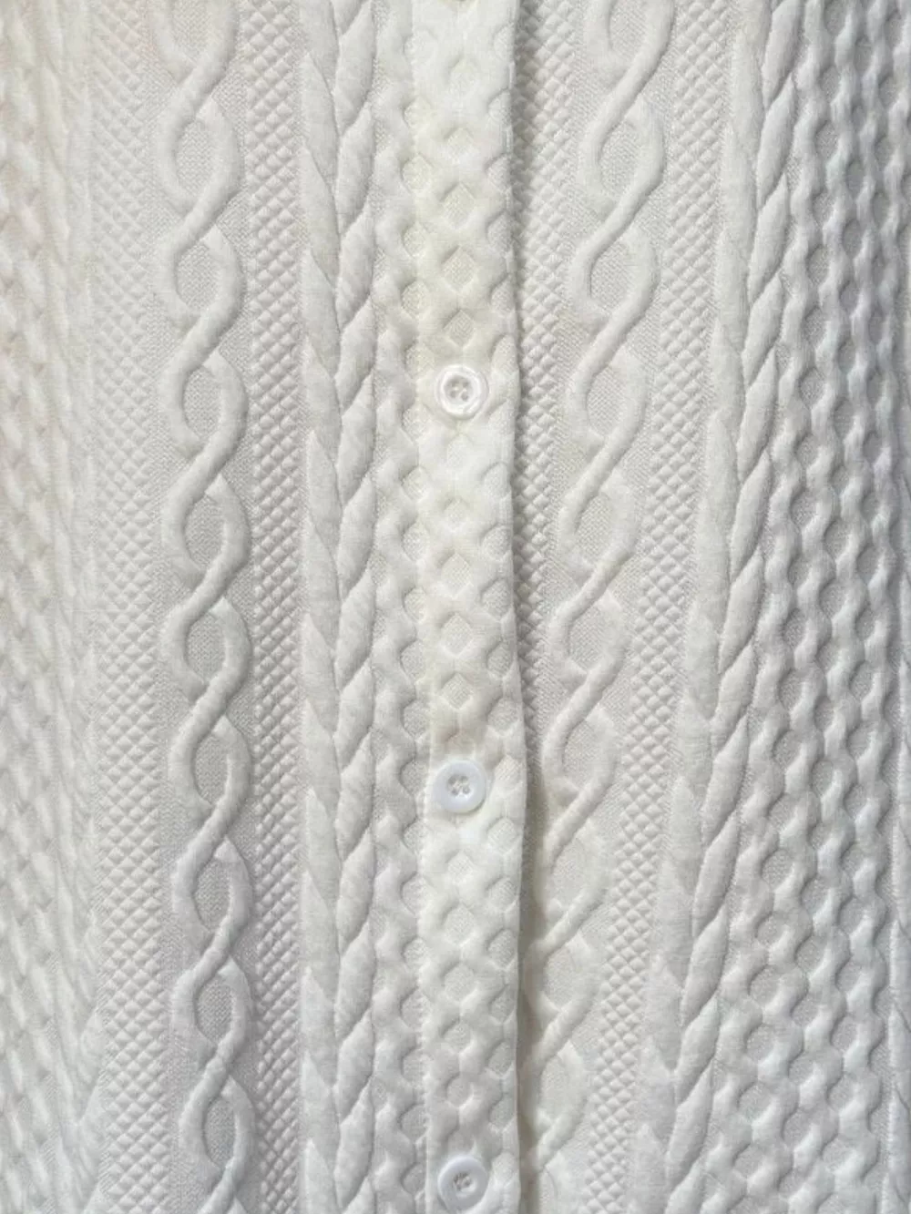 Texture Button Up Long Sleeve Shacket, image 4