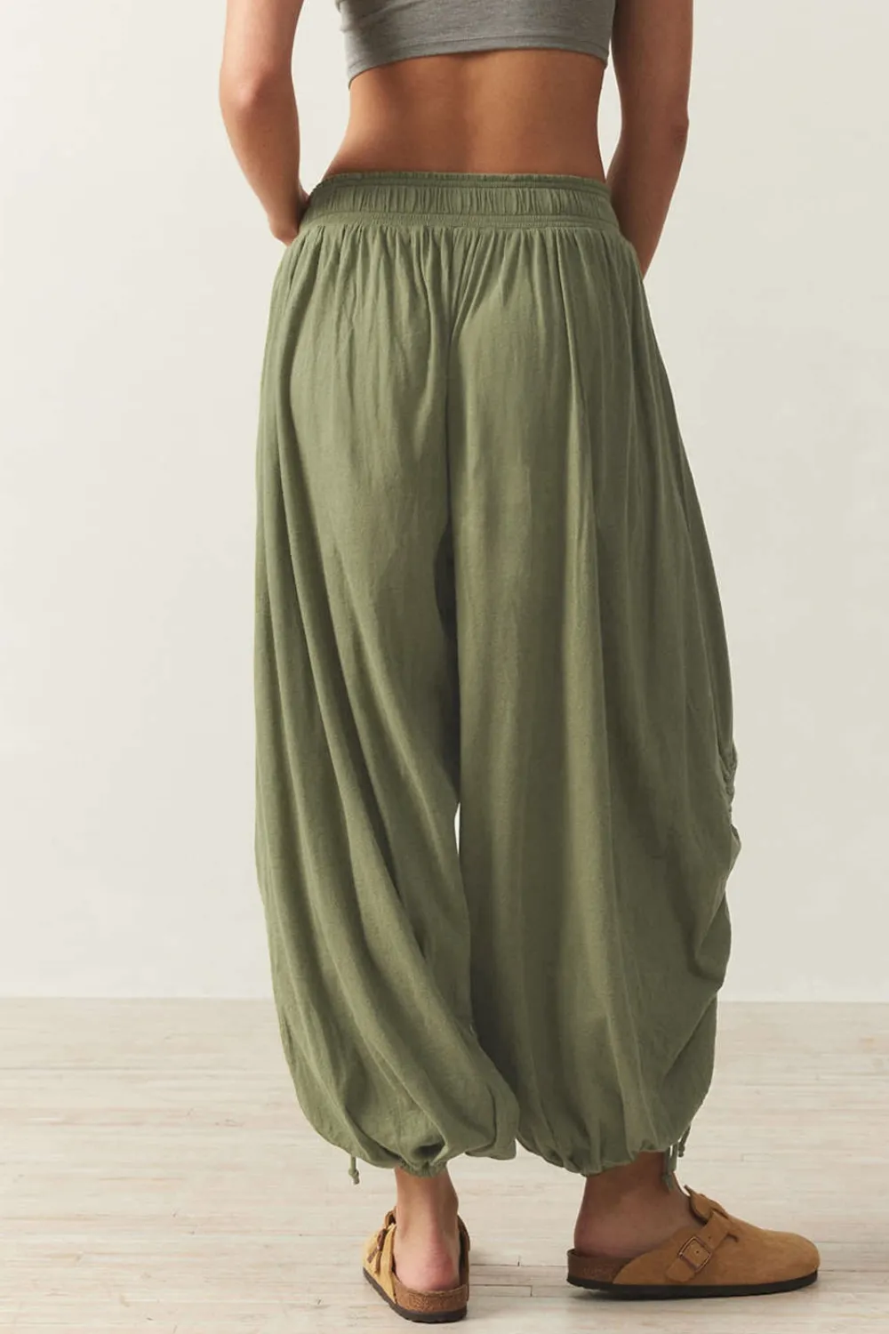 Drawstring Ruched Pants, image 10