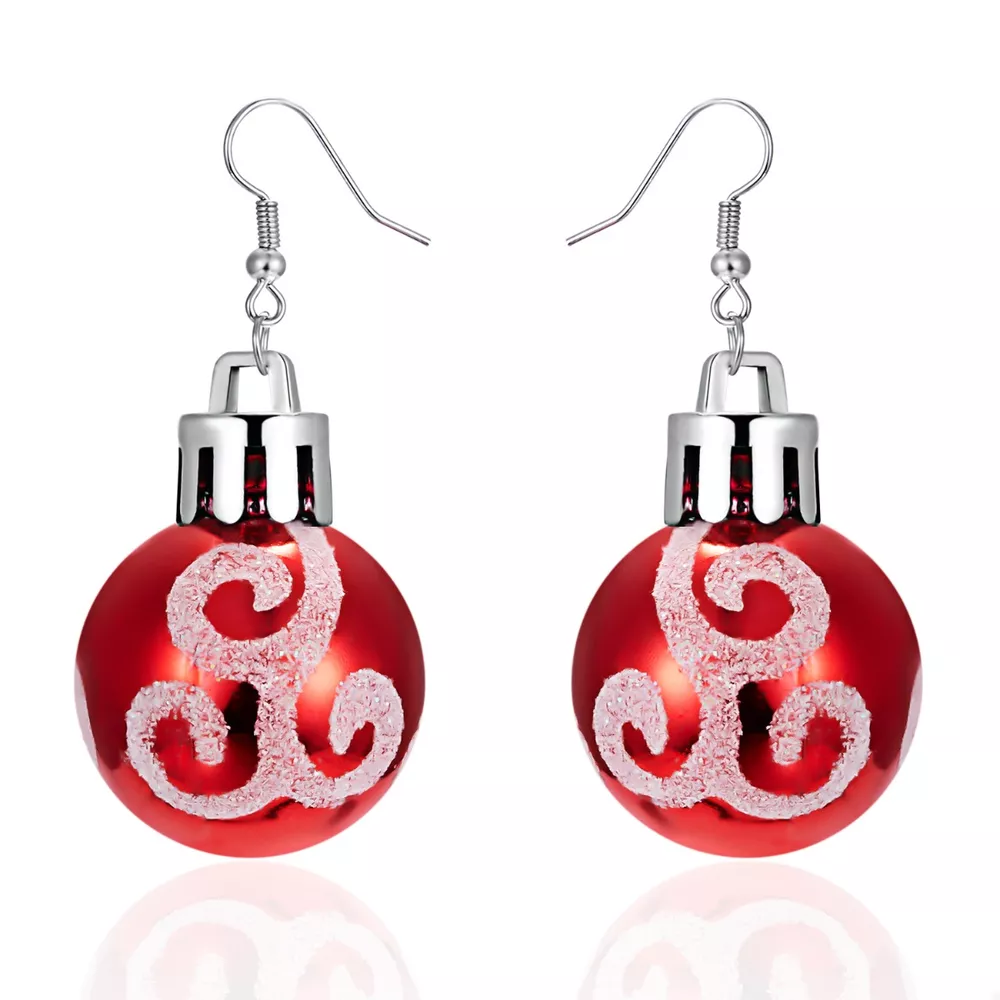 Christmas Ball Drop Earrings, image 4