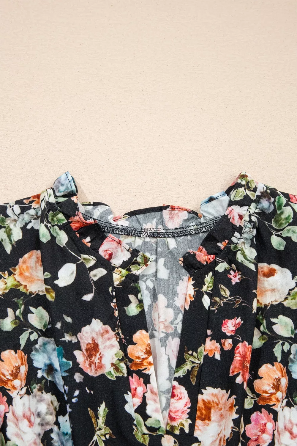 Floral Print Smocked Waist Maxi Dress, image 6