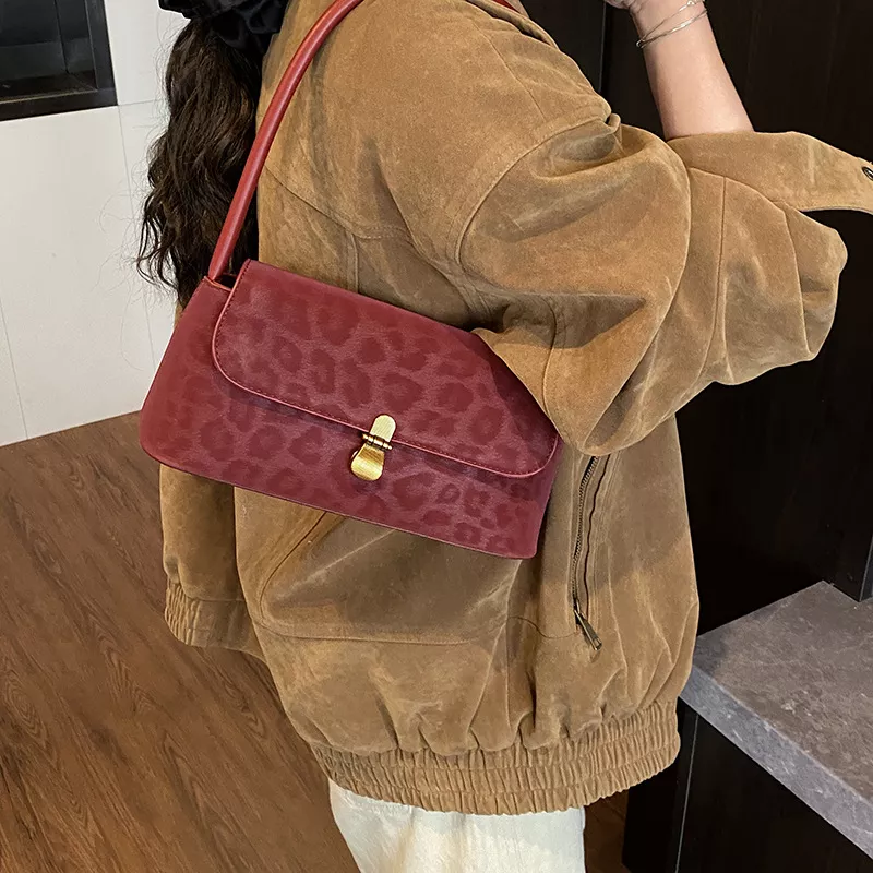 Leopard Print Shoulder Bag, image 6
