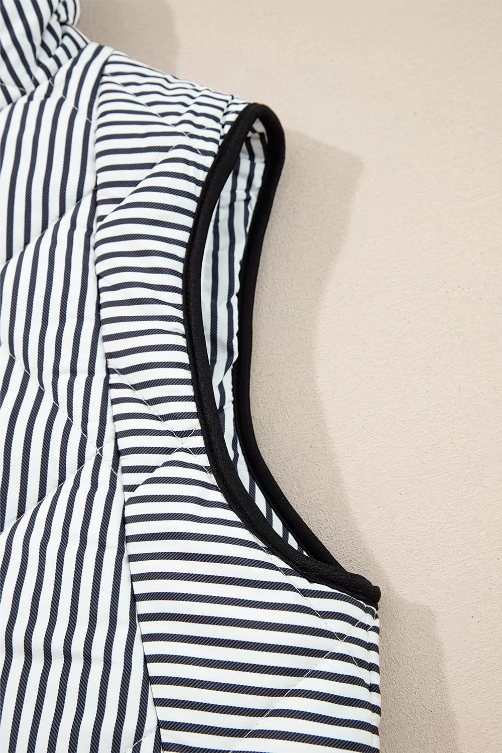Striped Quilted Vest Coat, image 11