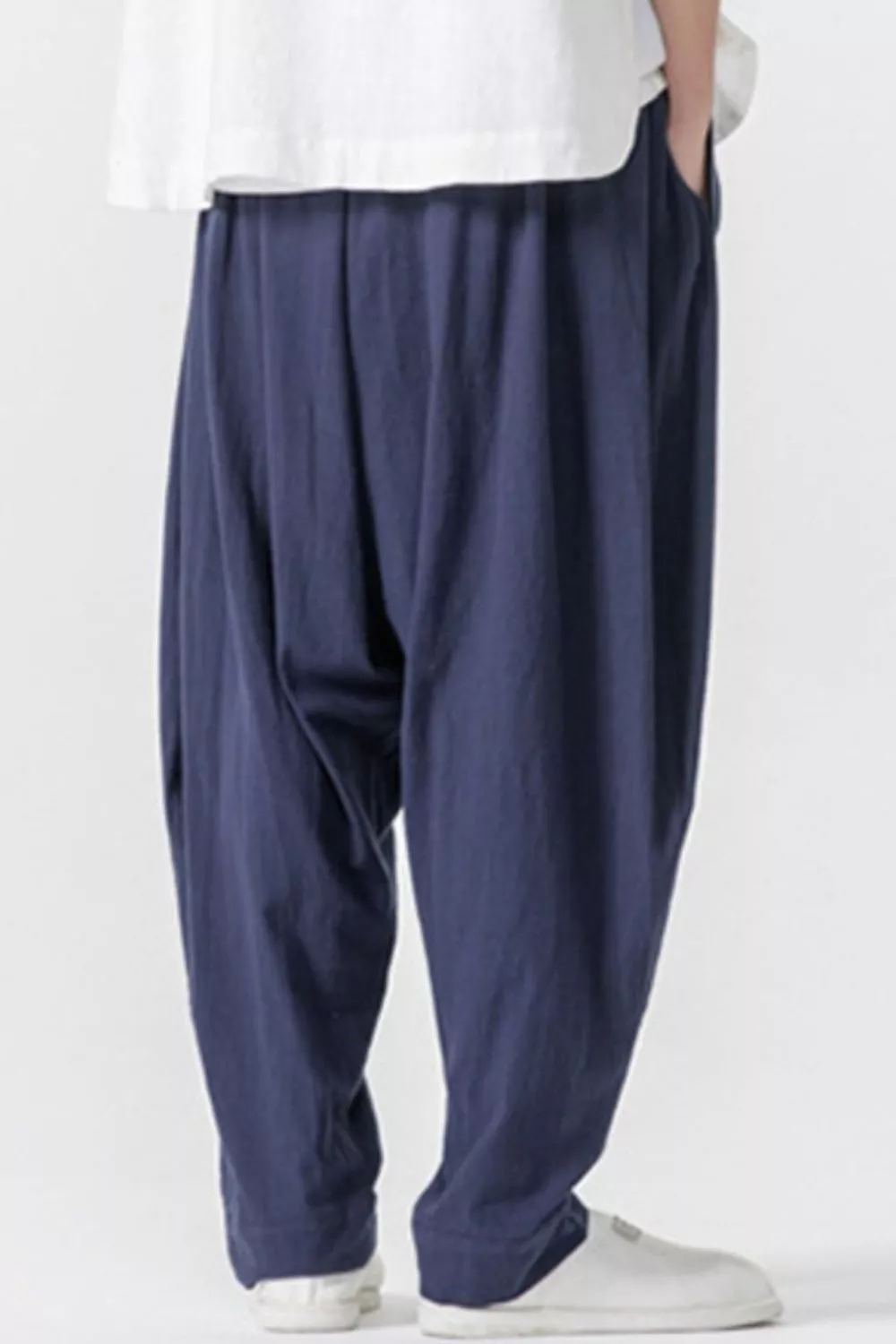 Men's Plus Size Loose Fit Harem Pants, image 6