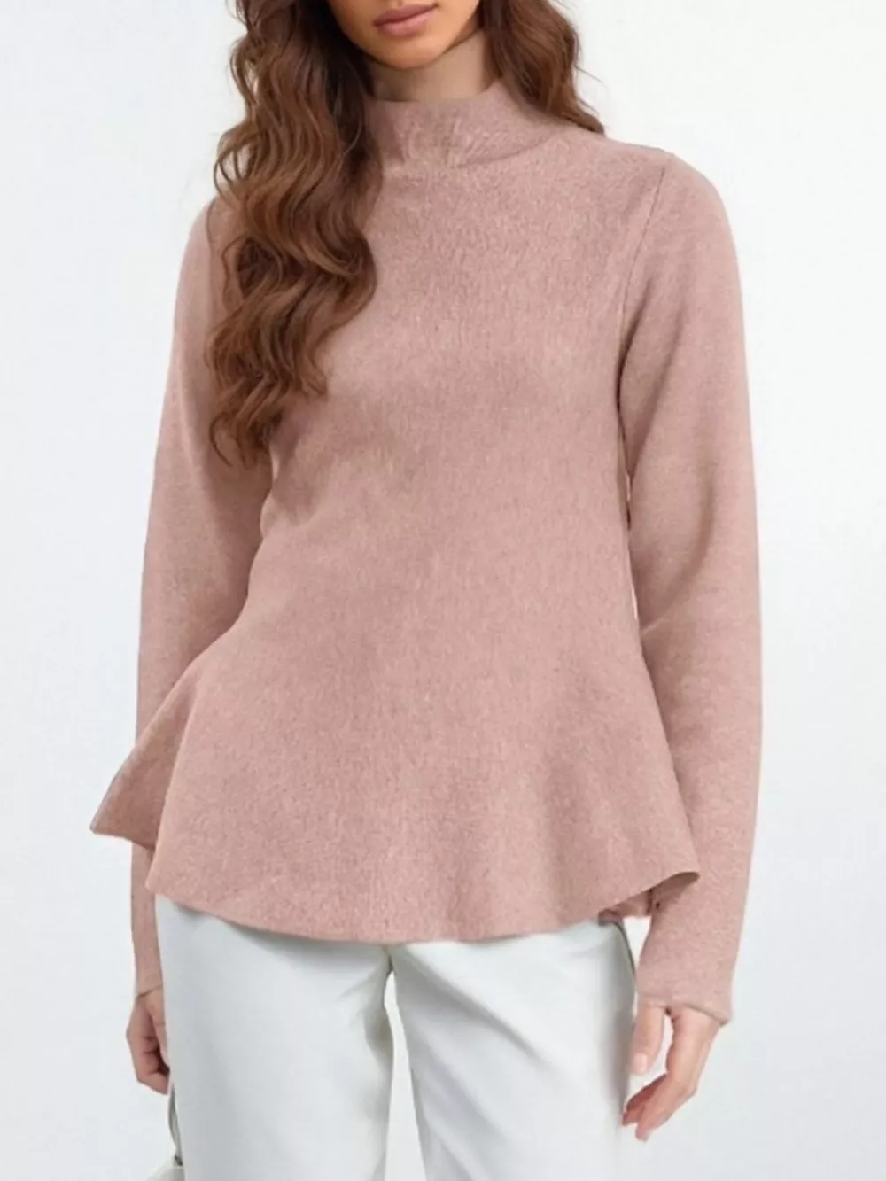 Mock Neck Long Sleeve Sweater, image 13
