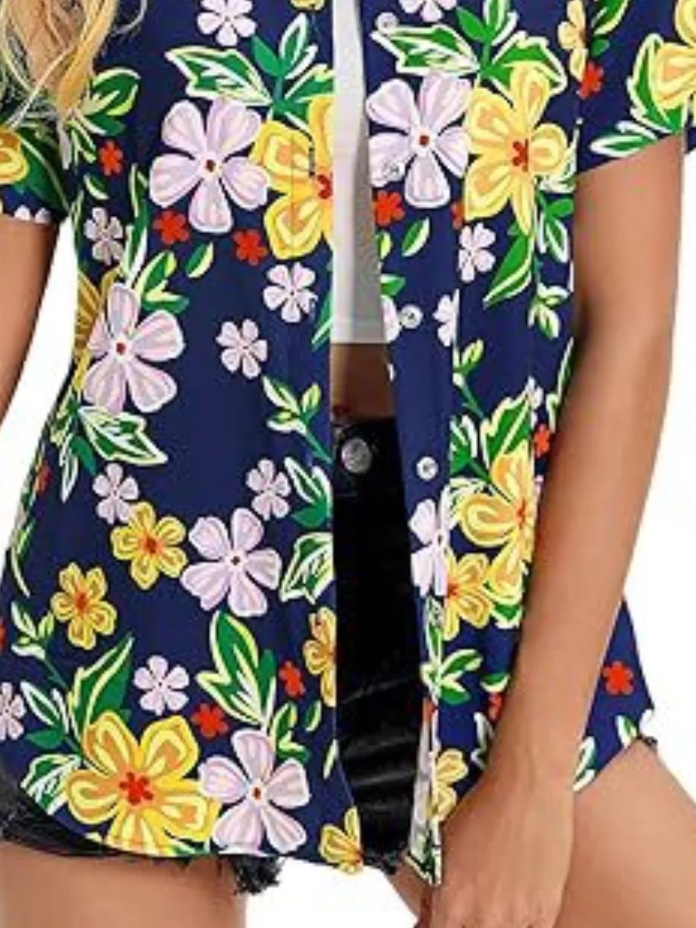 Plant Print Short Sleeve Shirt, image 12