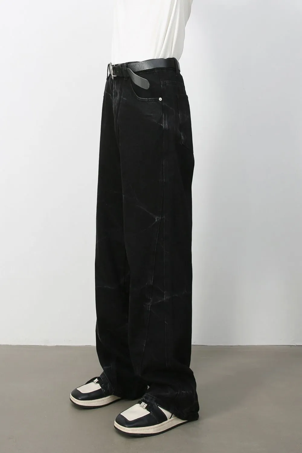 Men's Baggy Jeans with Pockets, image 3