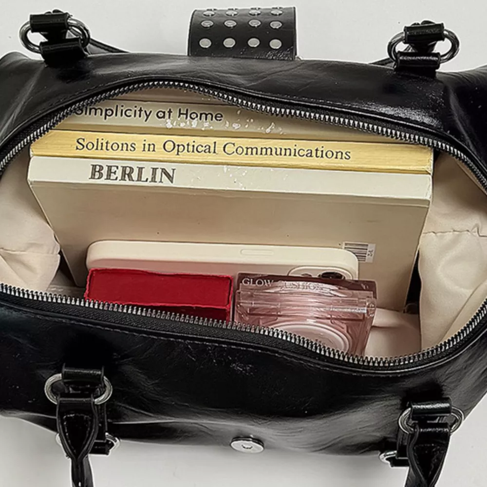 Rivet Embellished Crossbody Bag, image 5