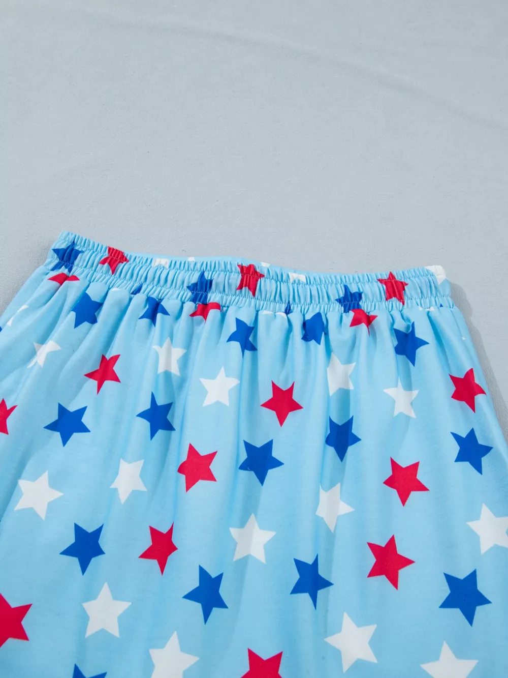 Patriotic Star Printed Beaded Drawstring Mini Skort, image 9