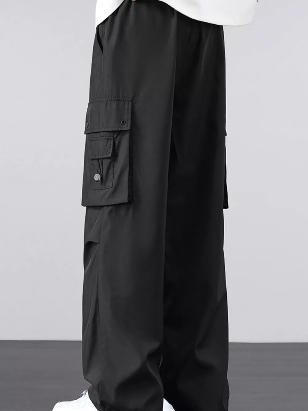 Men's Plus Size Loose Fit Cargo Pants, image 4