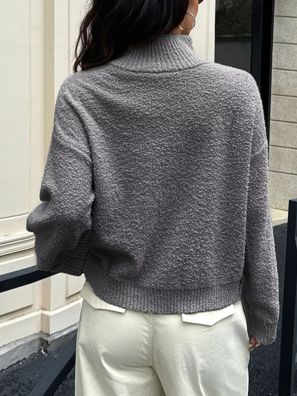 Turtleneck Long Sleeve Sweater, image 9