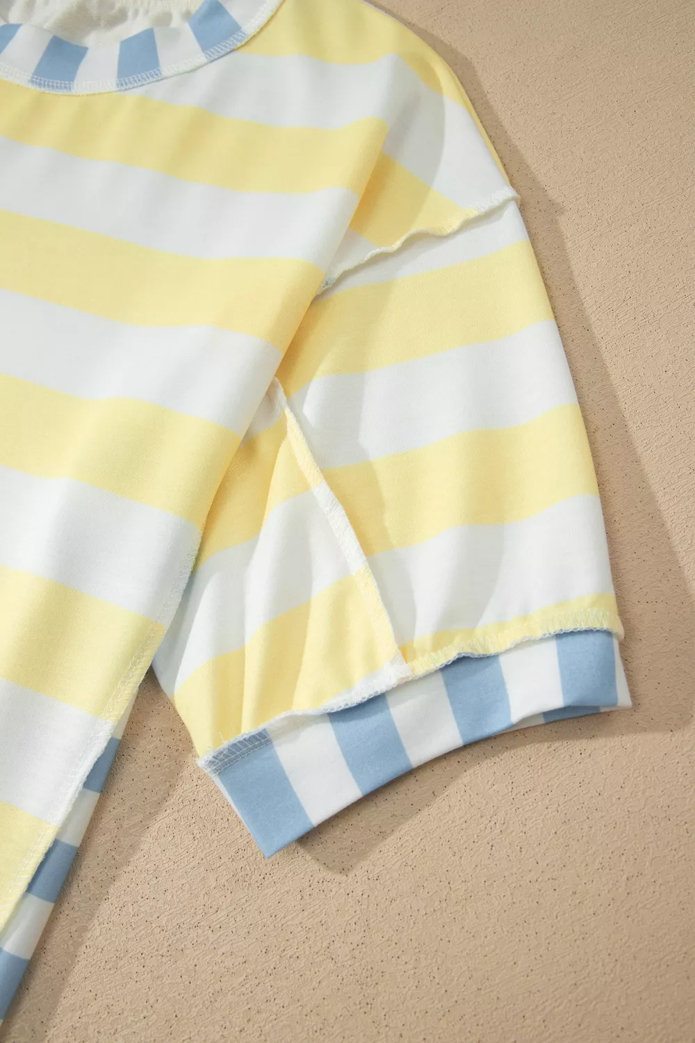 Striped Casual Half Sleeve Top, image 8