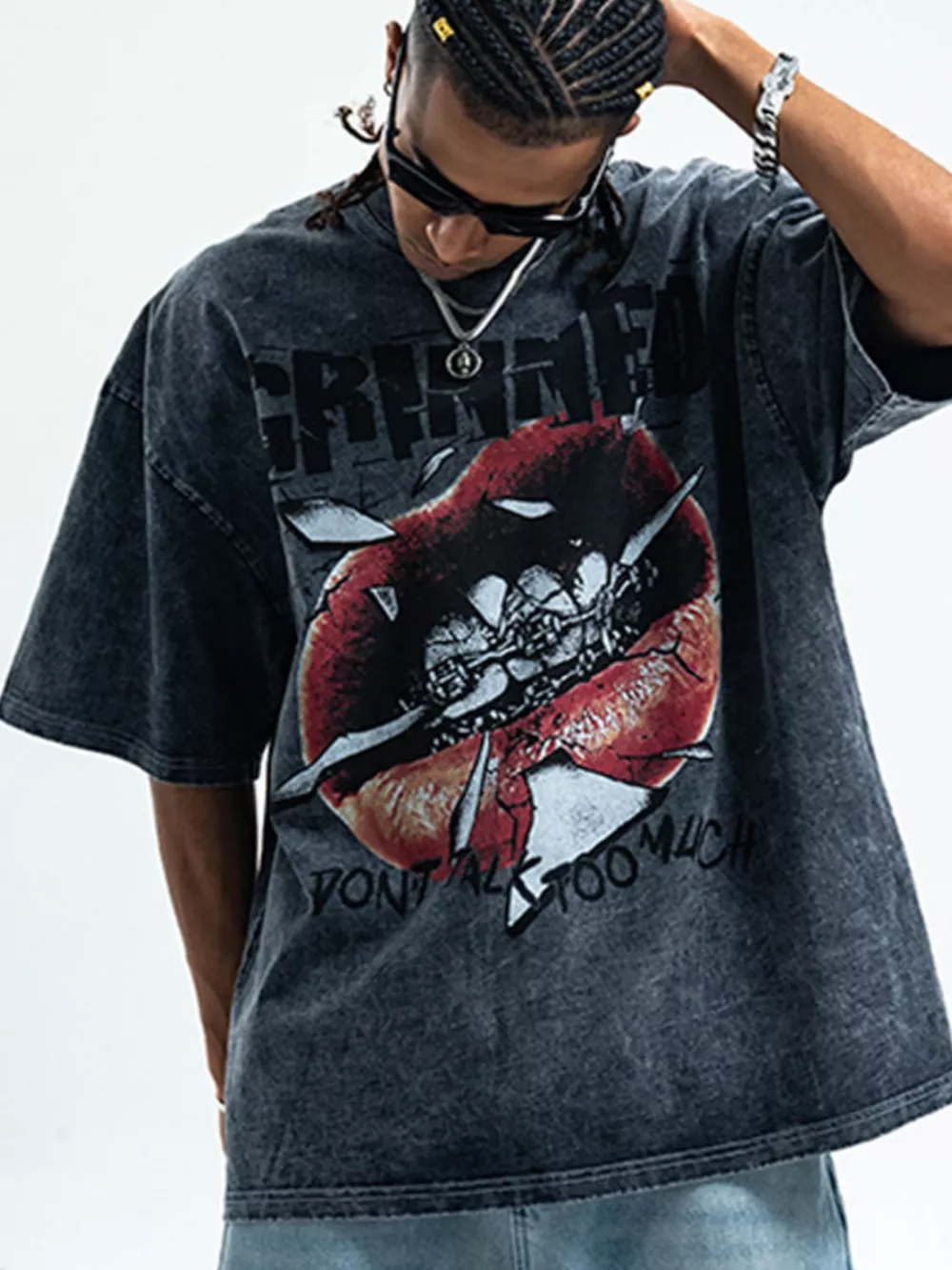 Men's Graphic Round Neck Short Sleeve T-Shirt, image 3