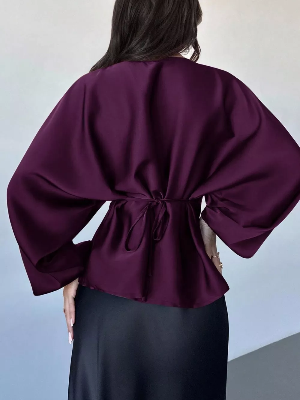 Polka Dot Round Neck Blouse, image 23