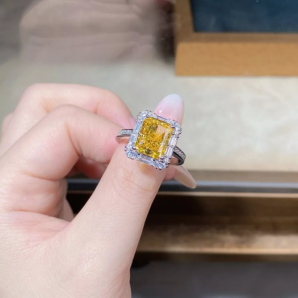 925 Sterling Silver Zircon Geometric Ring, image 3