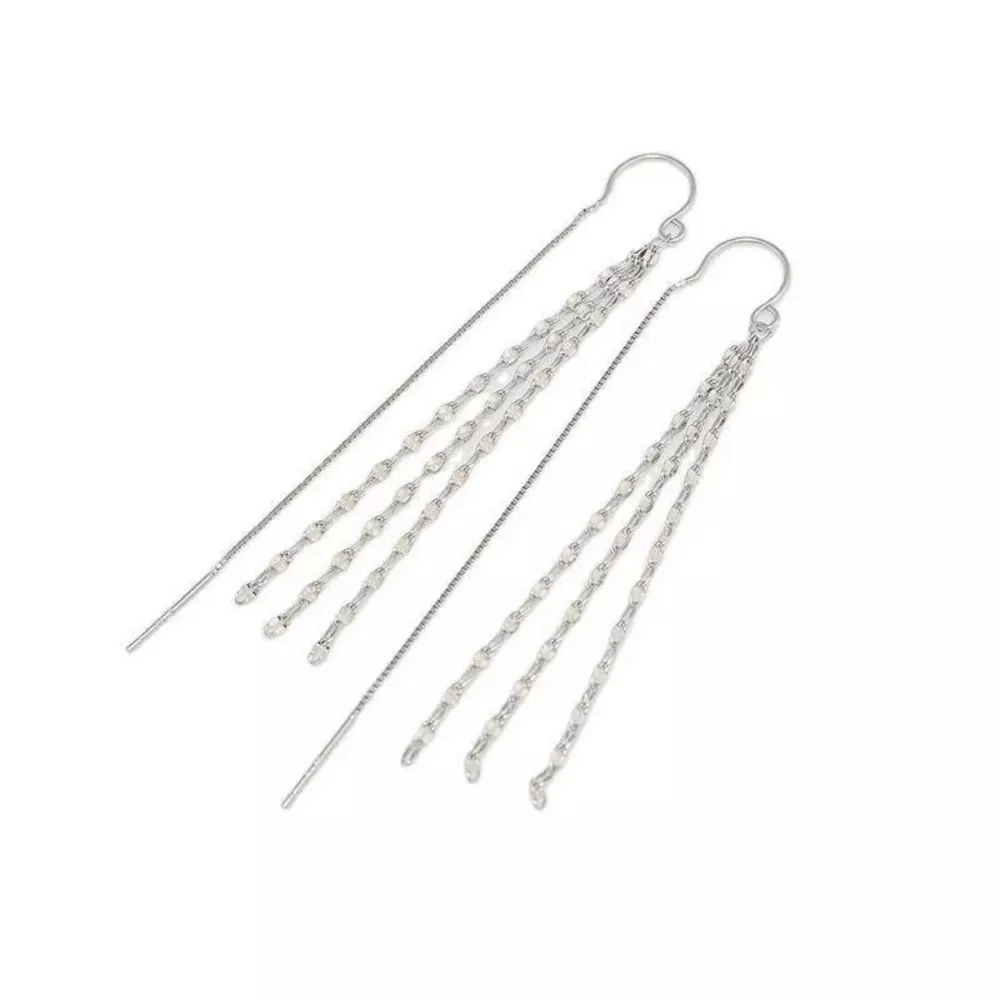925 Sterling Silver Threader Earrings, image 3
