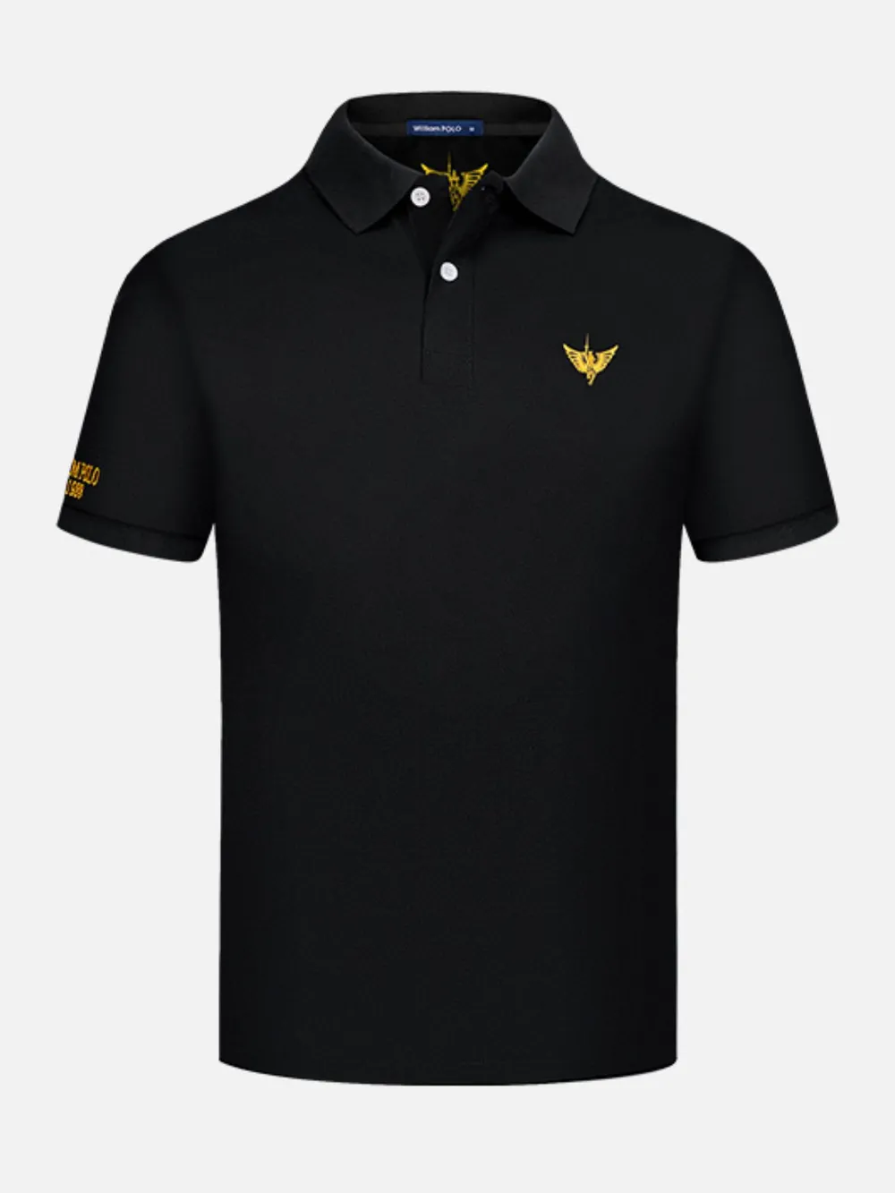 Men's Plus Size Collared Neck Short Sleeve Polo