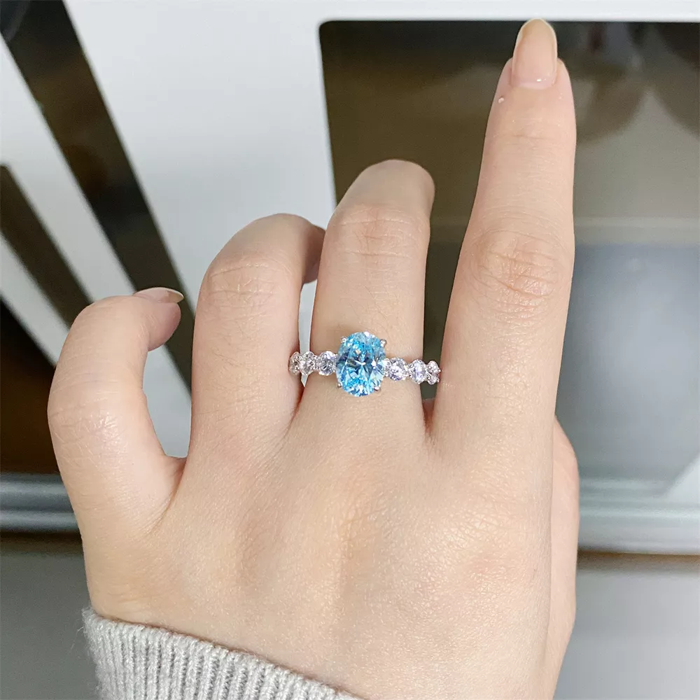 925 Sterling Silver Oval Ring, image 2