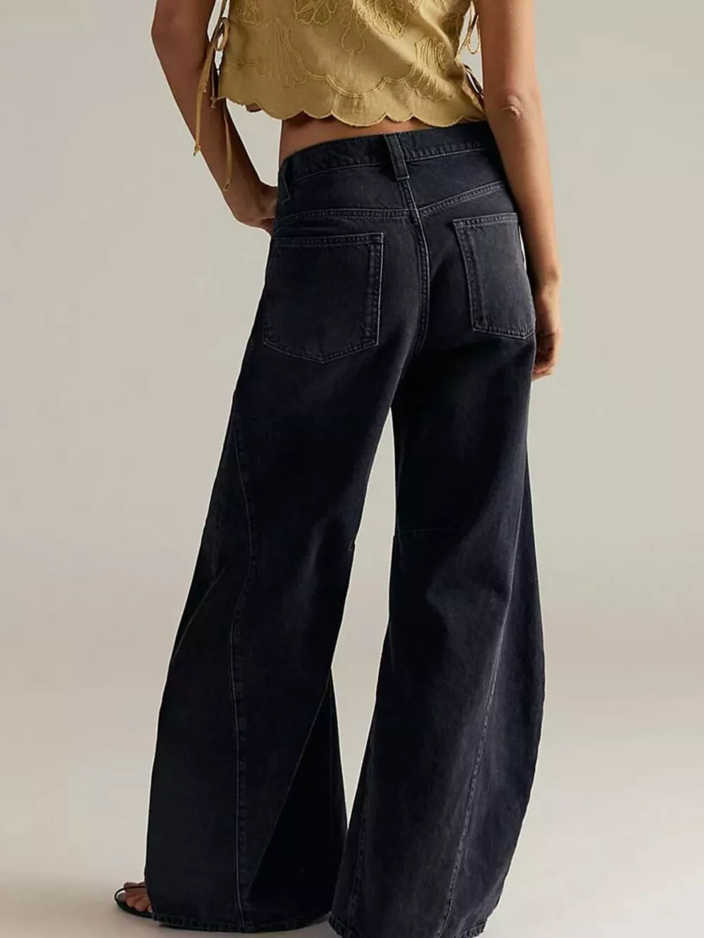 Washed Wide Leg Jeans, image 4
