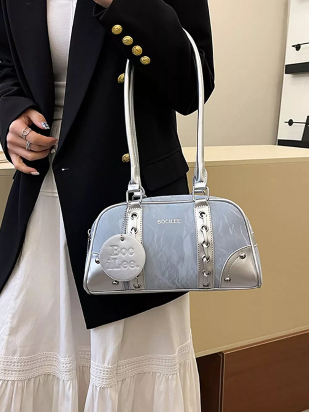 Top Handle Shoulder Bag, image 7