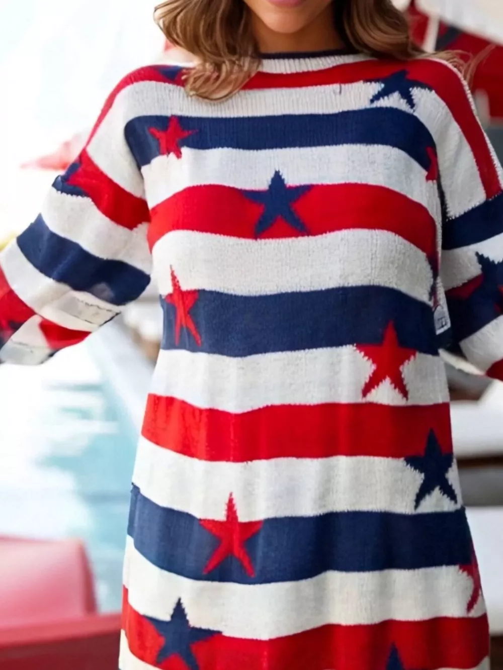 Stars and Stripes Long Sleeve Sweater, image 18