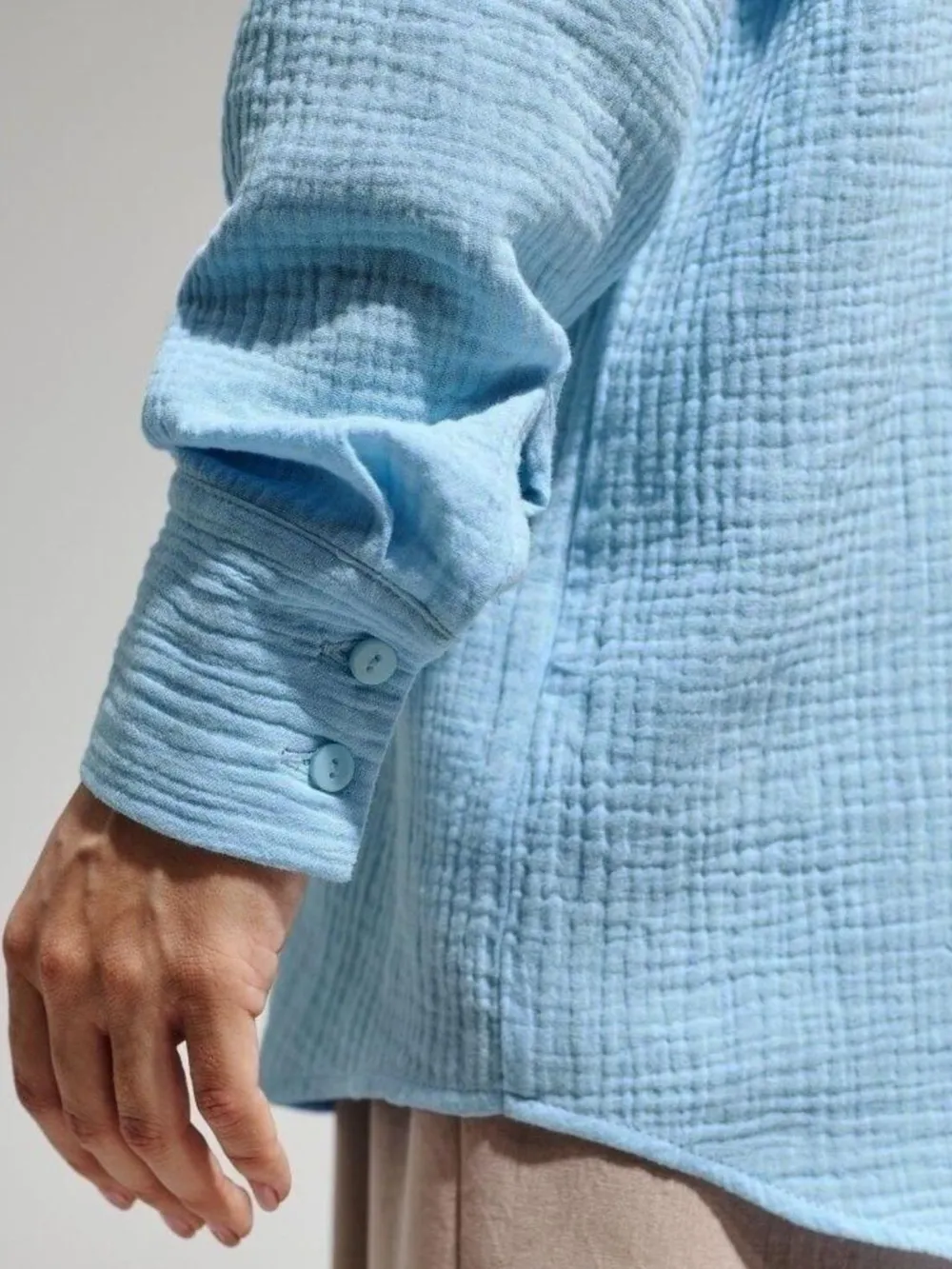 Button Up Long Sleeve Texture Shirt, image 14