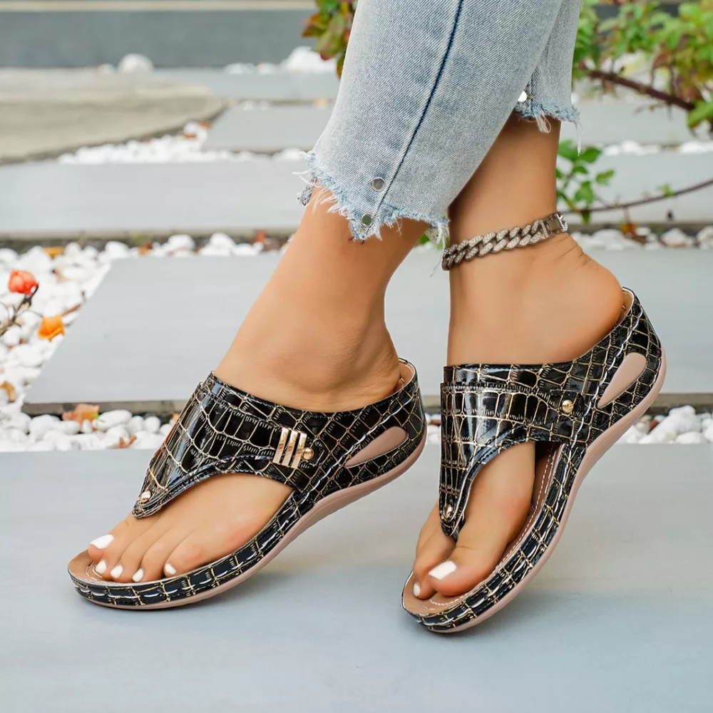 Toe Post Wedge Sandals, image 15