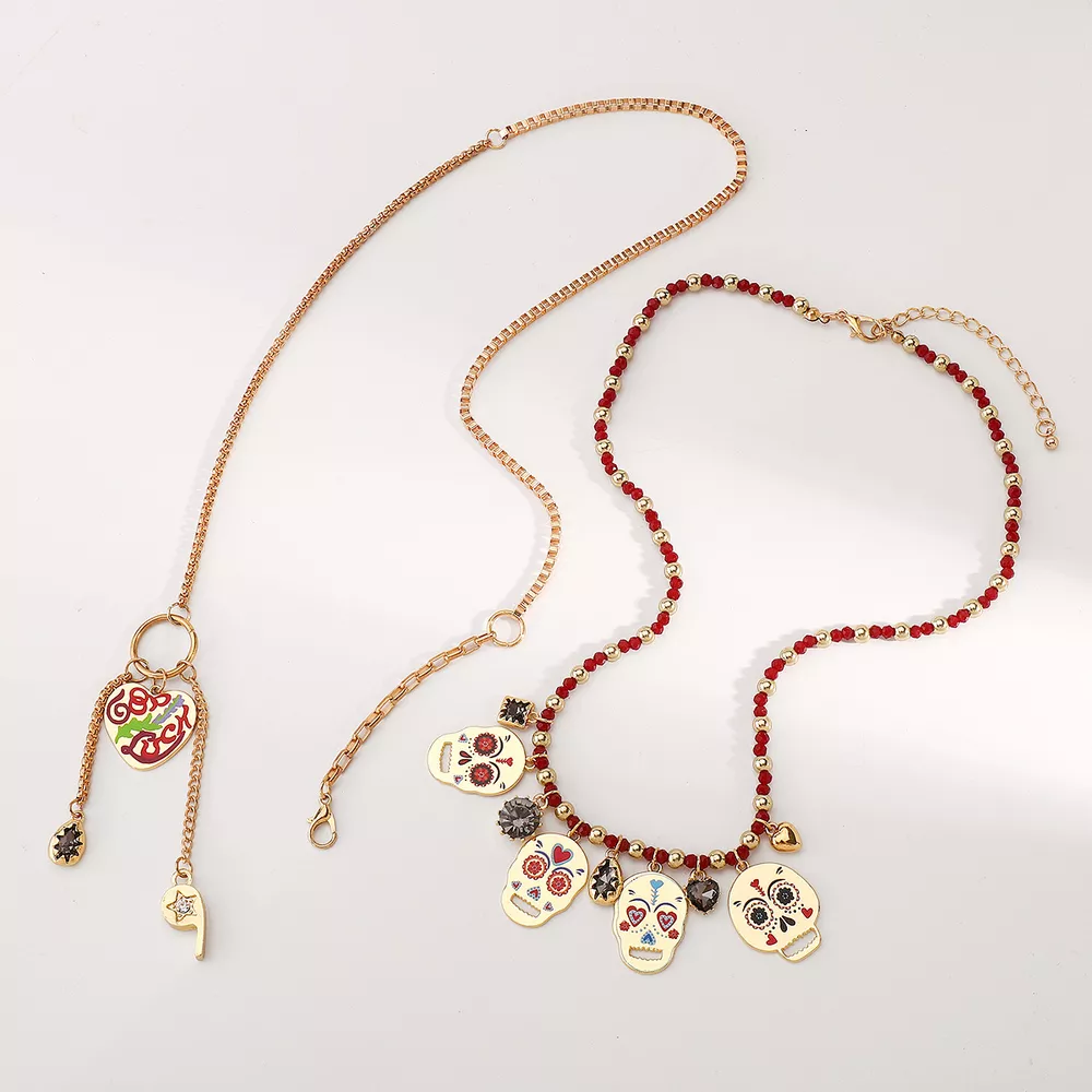 18K Gold-Plated Halloween Charm Necklace, image 6