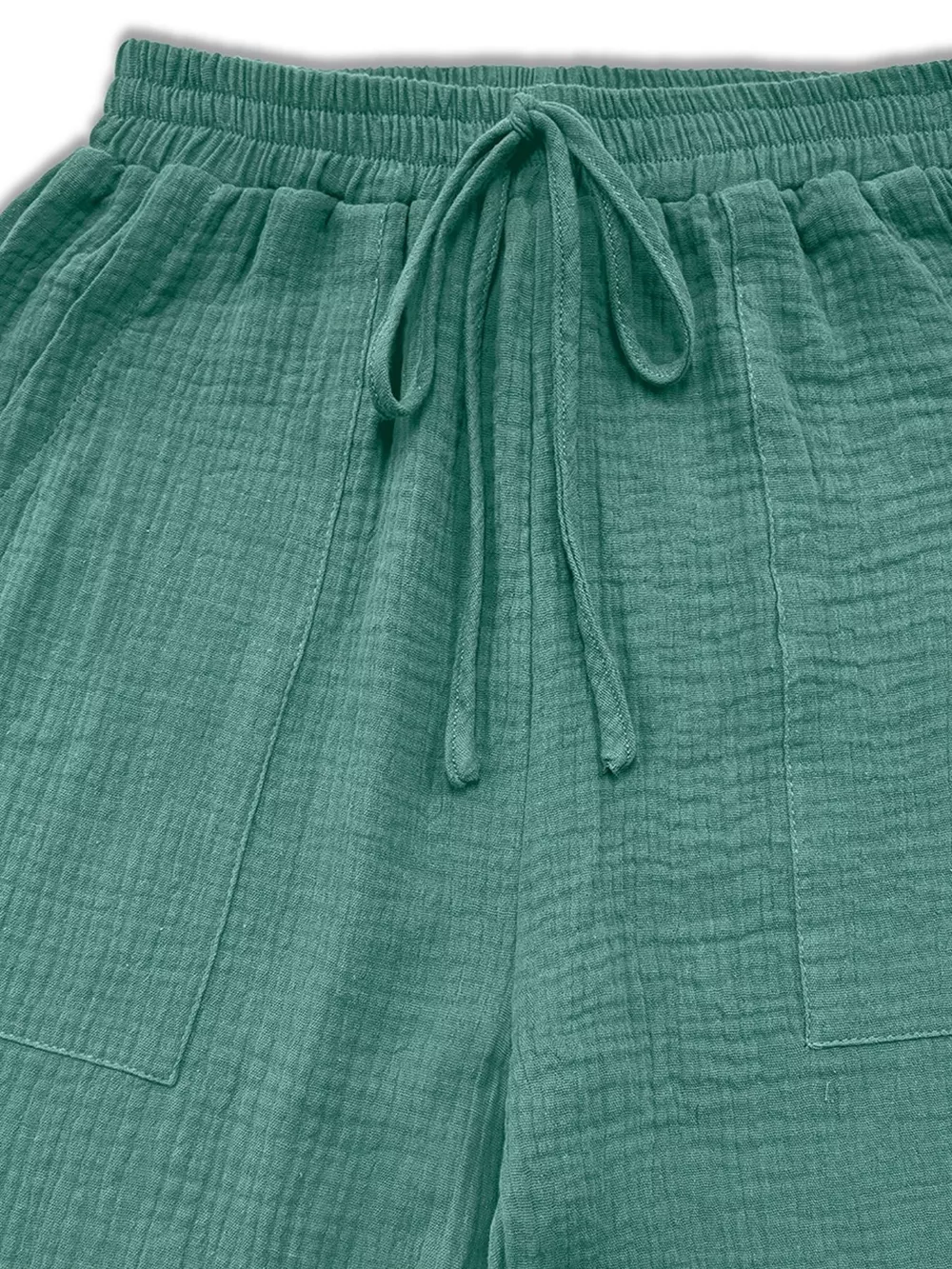 Loose Fit Gauze Drawstring Pants, image 13