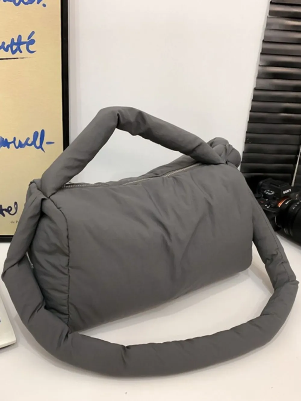 Puffy Nylon Medium Crossbody Bag, image 7