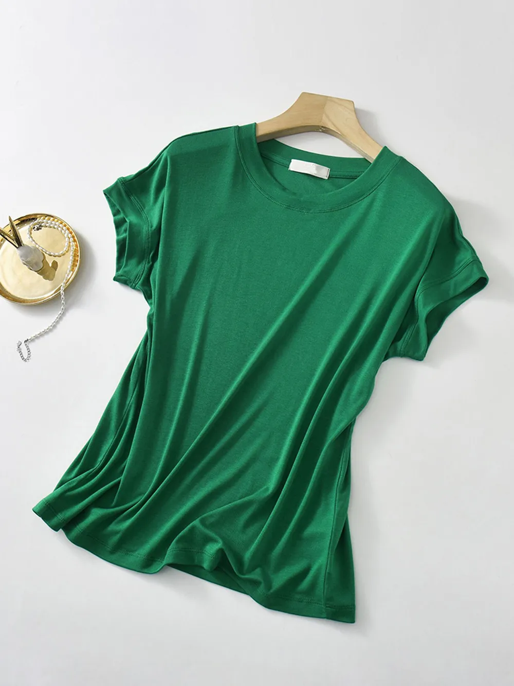 Plus Size Round Neck Short Sleeve T-Shirt, image 22