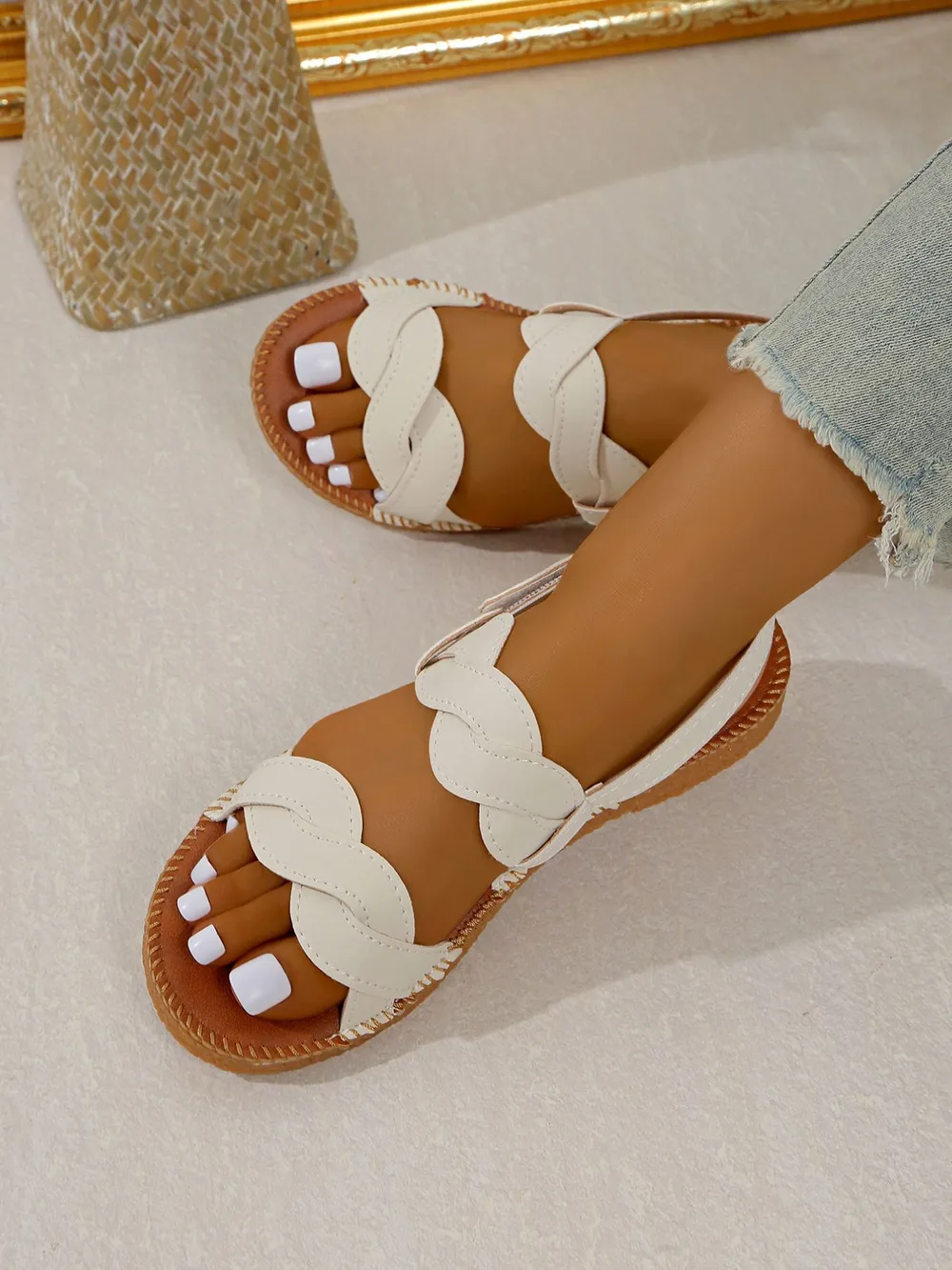 Open Toe Flat Sandals, image 3