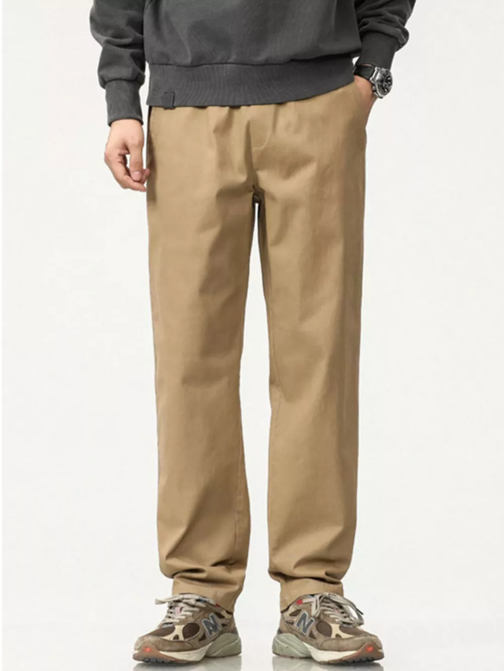 Men's Plus Size Casual Loose Fit Wide Leg Pants, image 7