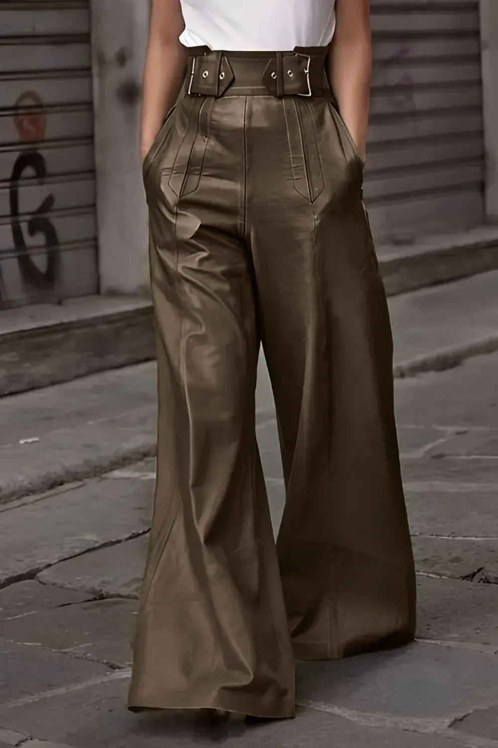 High Waist Wide Flare Pants, image 8