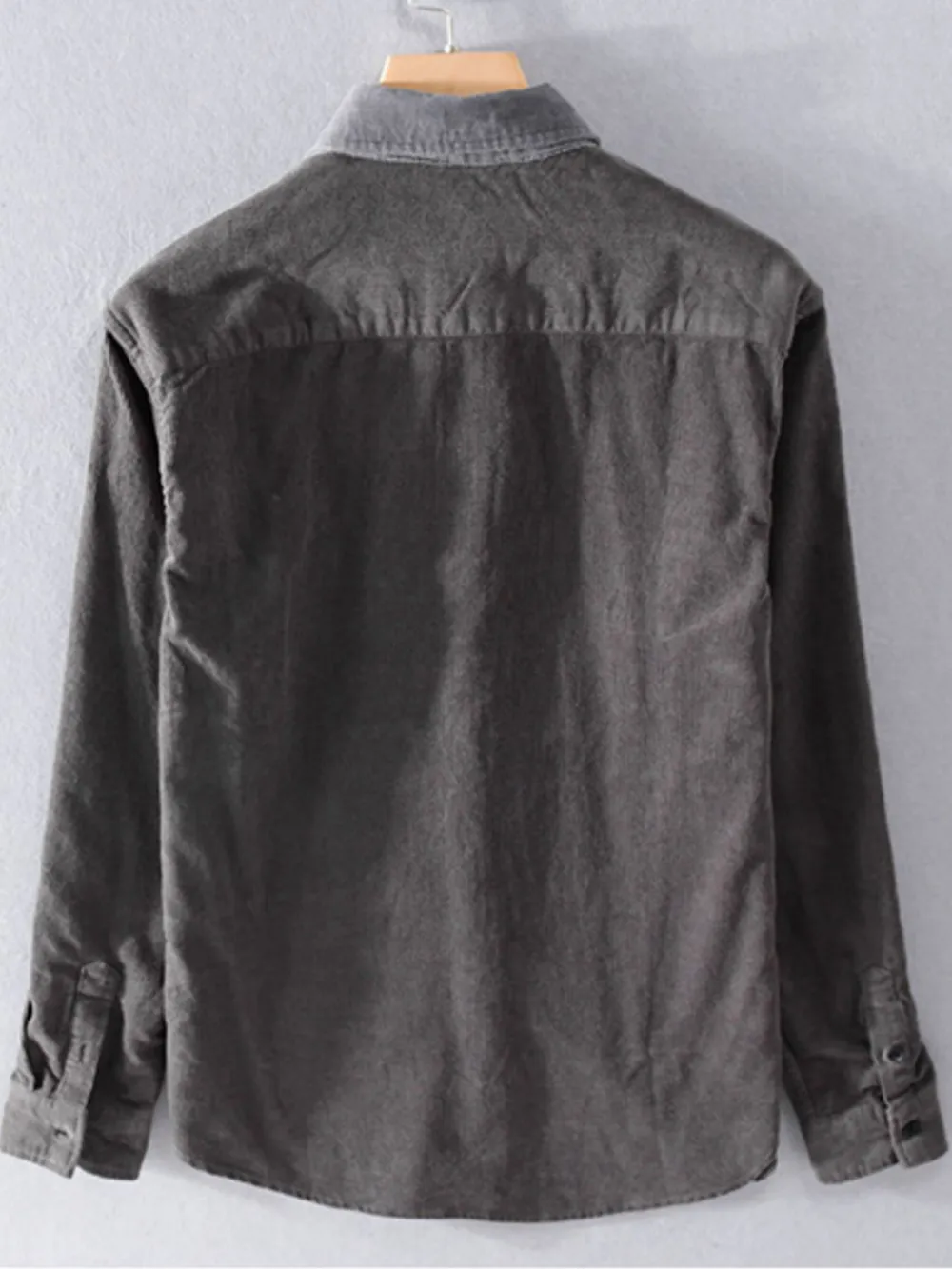 Men's Plus Size Button Up Long Sleeve Shirt, image 2