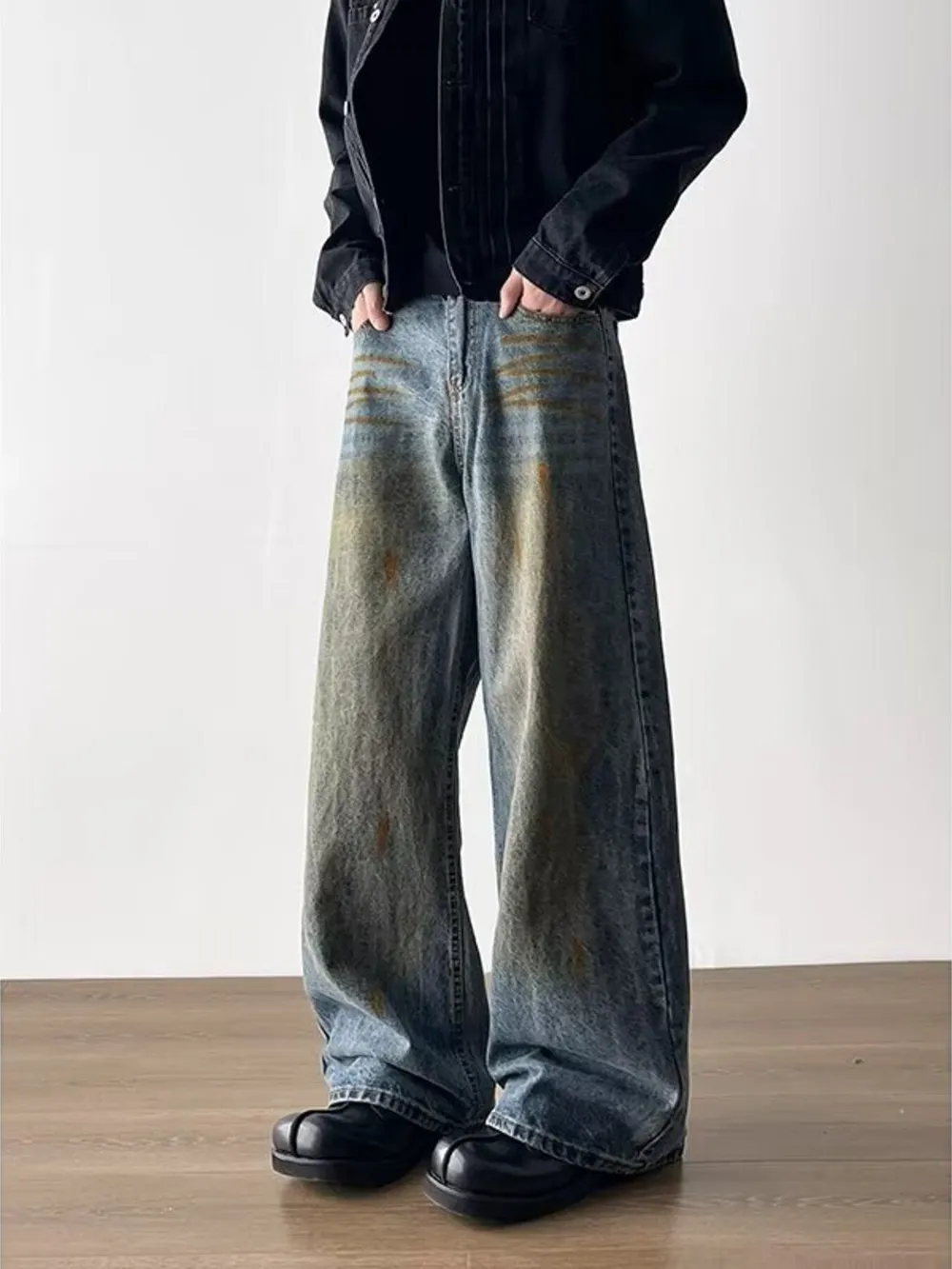 Men's Full Size Wide-Leg Jeans Plus Size, image 6